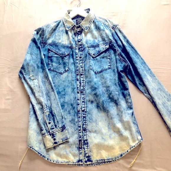 🔥 Cult Of Individuality Long Sleeve Button Shirt - Picture 2 of 11